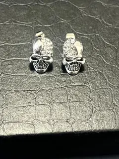 即購入OK! ピアス メンズ シルバードクロ 未使用 即日発送 匿名配送OK