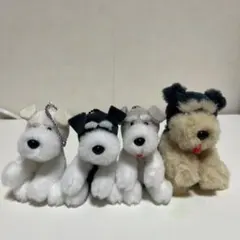 犬のぬいぐるみ4体セット