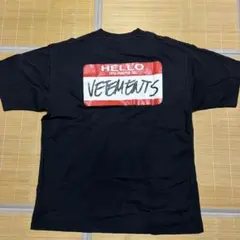 VETEMENTS HELLO tee オーバーサイズ Tシャツ ボックスロゴ - メルカリ