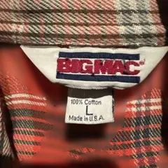 80s USA製 BIGMAC ビッグマック 好配色 ヘビーネルシャツ