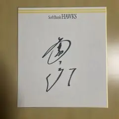 SoftBank Hawks 中村晃　サイン色紙 2026年最新】中村晃 直筆の人気アイテム - メルカリ