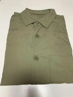 オリーブ　オーバーシャツジャケット　L ユニクロ