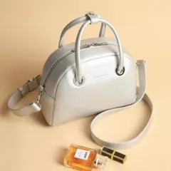 MERCURYDUO メタルアイレット ミニボストン シルバー ショルダー 付のサムネイル