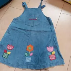 MIKIHOUSEジャンバースカート デニム 110