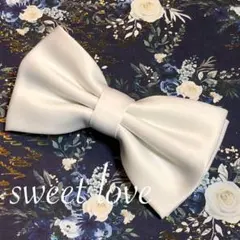 蝶ネクタイ/メンズ・レディース/ホワイト　フォーマル W