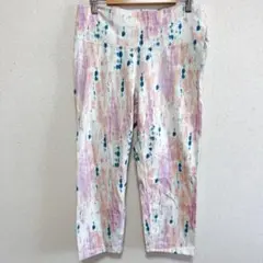 オールドネイビー タイダイ柄 レギンス【XL】桃 ビッグサイズ ストレッチ ヨガのサムネイル