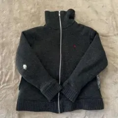 バーバリーブルーレーベル ジップアップ ニットセーター