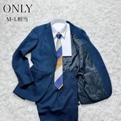 ONLY オンリー　セットアップ　ネイビー　カジュアル　ビジネス　スーツ　L相当