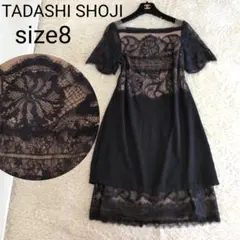 2026年最新】Tadashi Shoji カラー：ブラック系 レディース 半袖ひざ丈