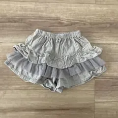 【3can4on】コーデュロイショートパンツ　キュロット ベージュ　130