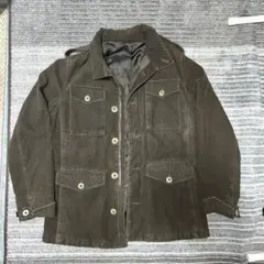 【極美品】ETRO ミリタリージャケット　レザーパイピング　イタリア製　麻混 26498957_57423613_1000.jpg