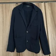 アーバンリサーチ ネイビー テーラードジャケット カーディガンウール混紡