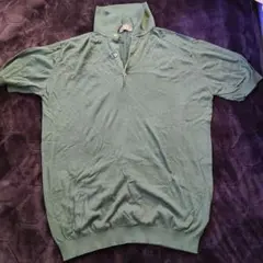 JOHN SMEDLEY グリーン ポロシャツ L　半袖　ニット　ポロシャツ
