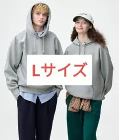 GU ヘビーウェイトスウェットパーカー グレー