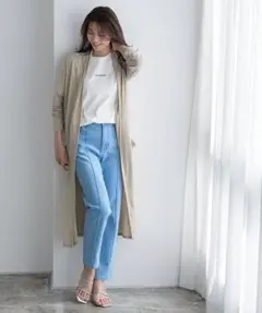 カーディガン　UVカット　ロング丈トッパーカーディガンのサムネイル