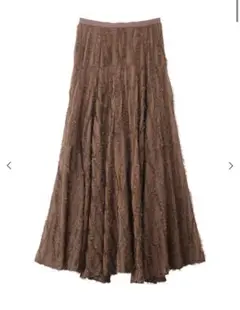 【COCO DEAL】ウェーブフラッフィーフレアスカート