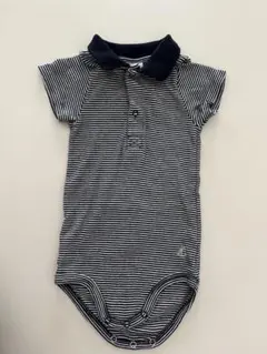 PETIT BATEAU ストライプロンパース サイズ70