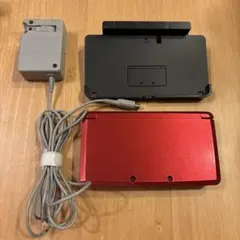 Nintendo 3DS レッド 充電器 充電スタンド付き