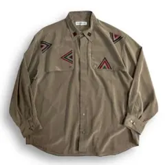 貴重【VINTAGE】80s 90s デザイナーズ レトロシャツ 比翼 古着