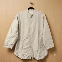 無印良品 MUJI Labo オーバーサイズロングシャツ ホワイト XXS-XSのサムネイル