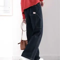 ワイドデニムパンツ