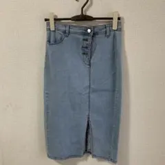 デニムブルー タイトスカート