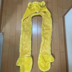 ディズニー　くまのプーさん帽子マフラー