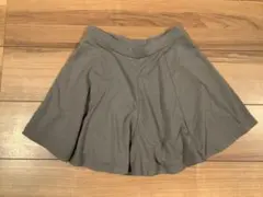 UNIQLO ユニクロ　キュロット　スカート風ショートパンツ　140 グレー