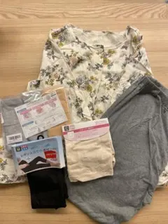 ベルメゾン　マタニティパジャマ　マタニティパンツ　ショーツ　ハイウエスト