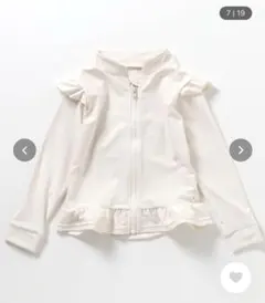 アプレレクール　UVカット　肩フリルラッシュガード