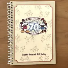 【新品】ディズニー　ミッキー&ミニー　70周年記念　限定メモ帳　希少