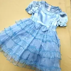 【難あり】キャサリンコテージ 水色 ドレス 120 クリスマス会 発表会 ブルー