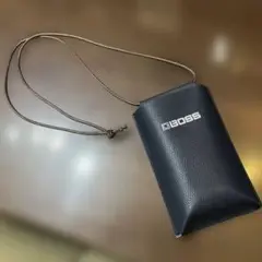 BOSS スマホショルダーバッグ ネイビー　サコシュ