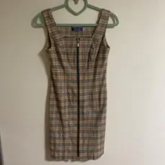バーバリー ブルーレーベル　ノースリーブワンピース　ノバチェック　38