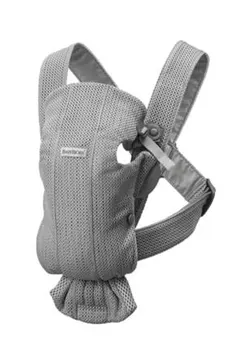 【美品】BabyBjörn 抱っこ紐 ベビーキャリアMINI AIRグレー