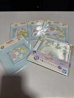 一番くじ　すみっコぐらし　H賞巾着　I賞ペーパーコレクション　セット