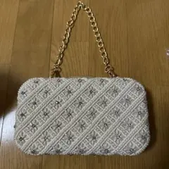 参考商品名：フラワービーズ刺しゅう3WAYパーティーバッグ[バンケット]