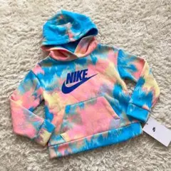 未使用 NIKE 裏起毛 スウェット トレーナー パーカー 青 オレンジ 100