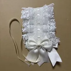 白いレースのヘッドドレス　ロリータ