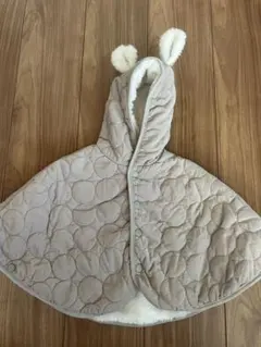 美品！！ウサ耳ベビーポンチョ　70-80cm