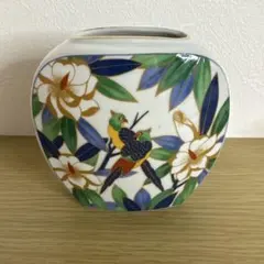 【新品】 花瓶 九谷焼 第一陶器 花鳥 アンティーク