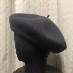 【 CA4LA 】THE OFFICER 羊毛　ウールベレー帽　チャコールグレイ