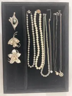 レディース ジュエリーセット ネックレスとブローチまとめて