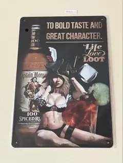 Captain Morgan ブリキ看板 インテリア 昭和レトロ