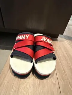 TOMMY JEANS プラットフォームサンダル レッド/ネイビーのサムネイル
