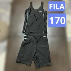 FILA 女の子用　水着セット 170cm ブラック　セパレート