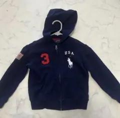 POLO ralph lauren ラルフローレン　ジップパーカー　ネイビー
