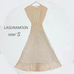 試着のみ／美品✨️LAGUNAMOON シアーパターンニットワンピース S