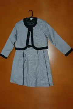 フォーマルワンピーススーツ　ジャケット付き　160cm　美品