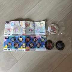 くら寿司　BT21 オリジナル缶バッジ　アクリルステッカー　3つセット